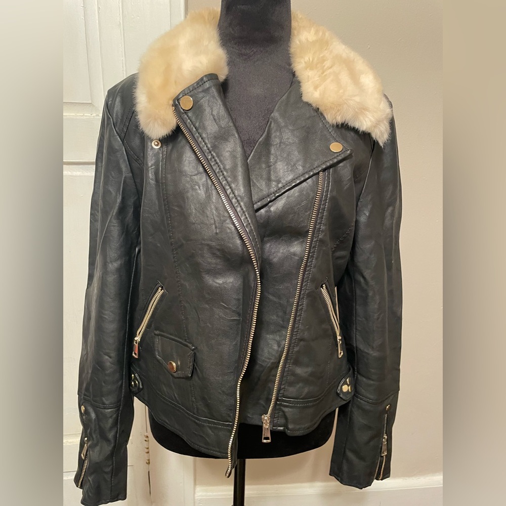 Black  faux jacket - Picture 11 of 12